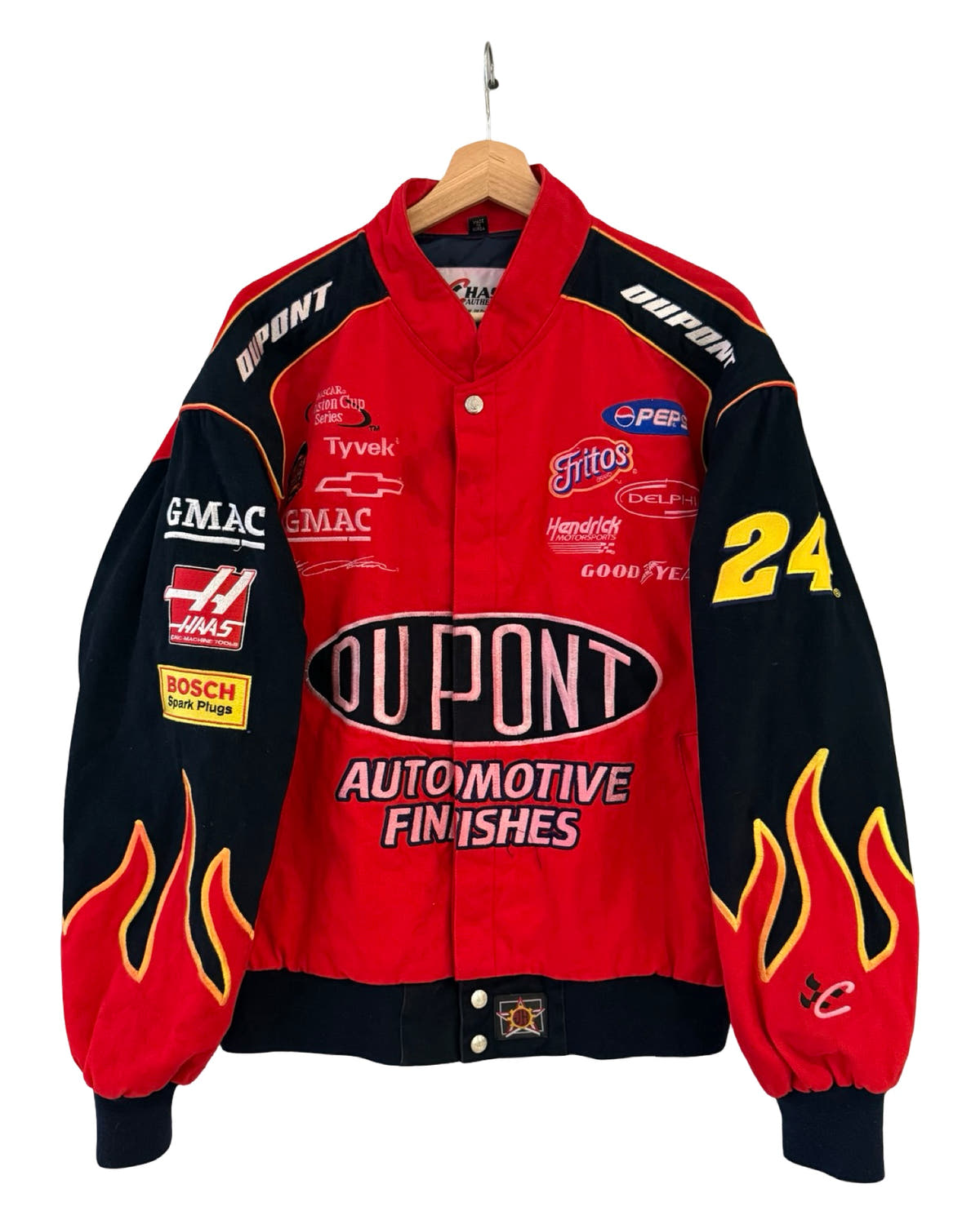 Vintage 90s NASCAR Jeff Gordon #24 DuPont Chase Authentics Racing Jacket