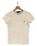 Womens Vintage Polo Ralph Lauren Sport White Red Tee