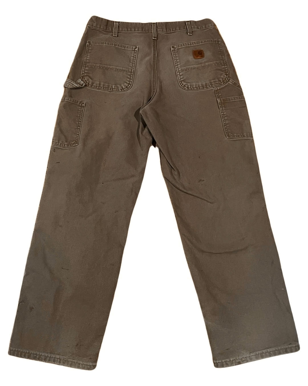 34 x 32 Vintage Distressed Carhartt Light Brown Carpenter Pants 3rdStrike