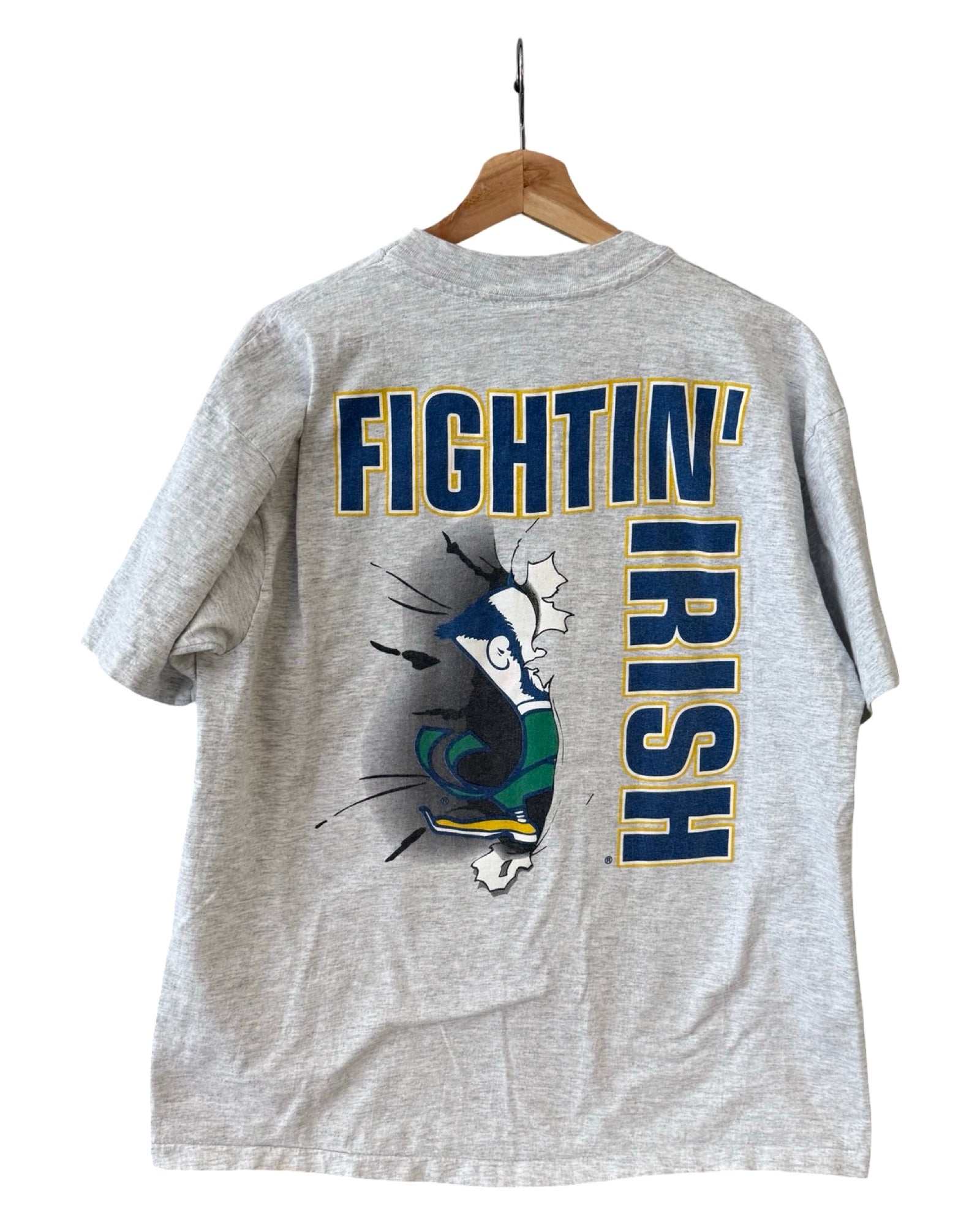 Vintage 90s Notre Dame Fighting Irish Nutmeg Breakout Tee
