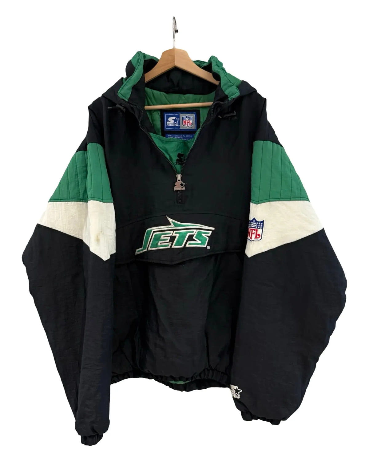 Vintage 90s New York Jets Starter Half Zip Jacket 3rdStrike