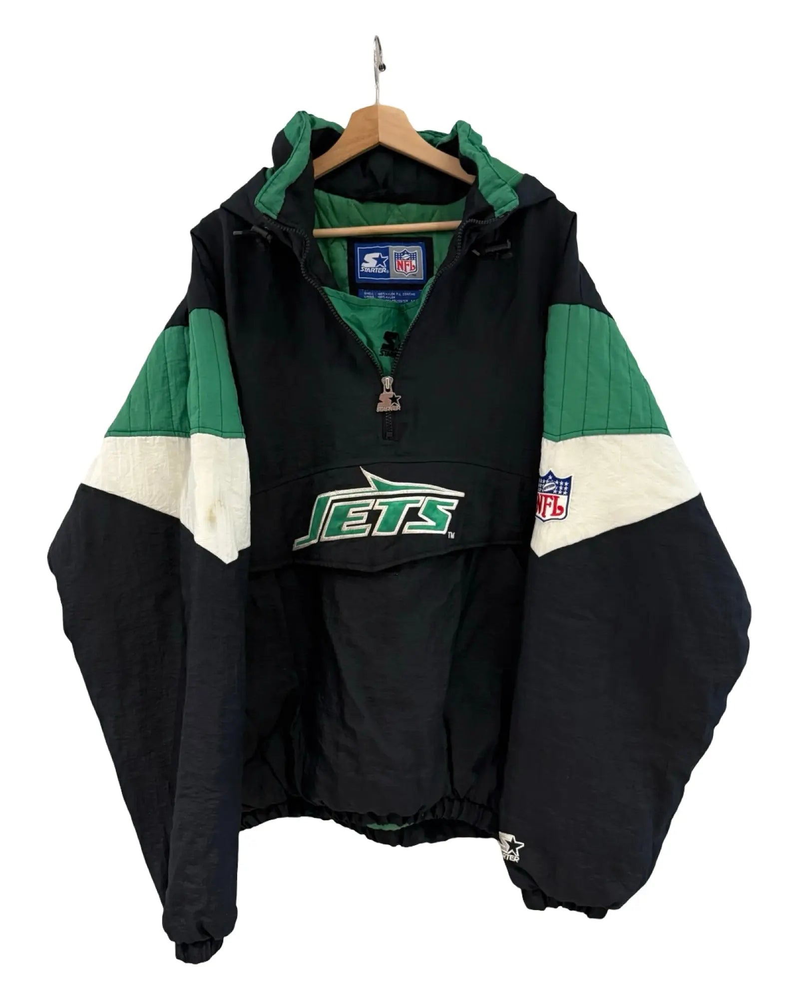Vintage 90s New York Jets Starter Half Zip Jacket KIF Vintage