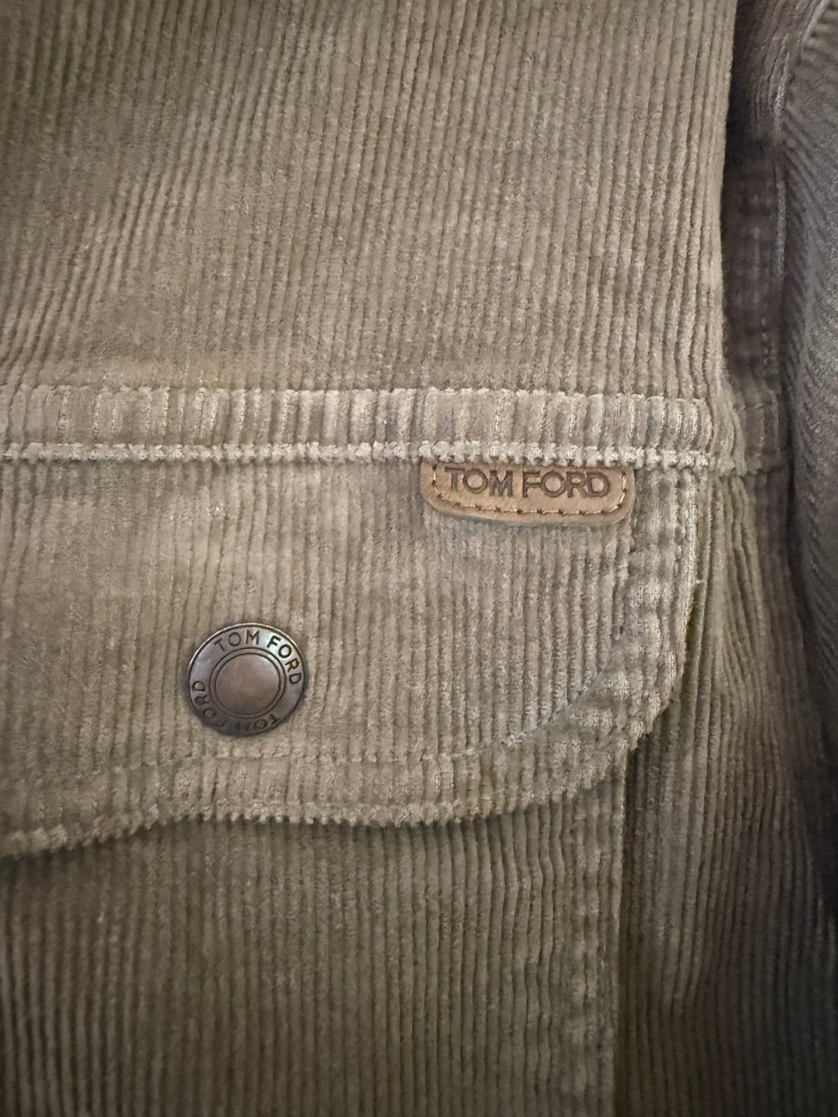 Tom Ford Corduroy Brown Trucker Jacket