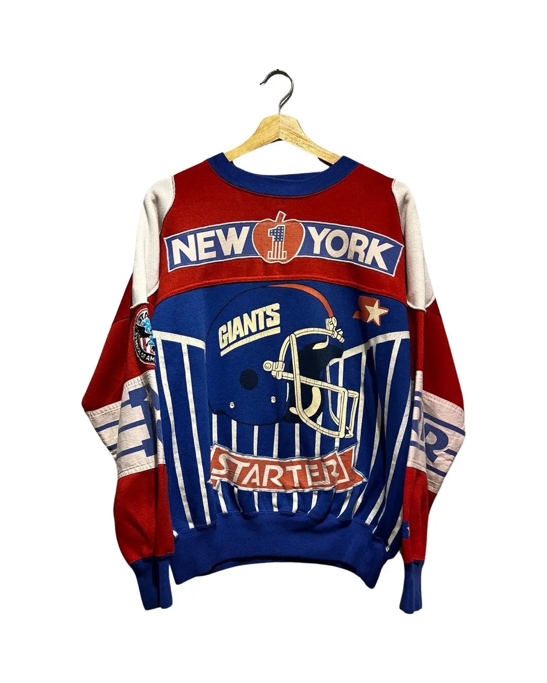 Vintage 90s Starter New York Giants All Over Print Crewneck 3rdStrike