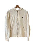 Vintage Polo Ralph Lauren Cream Zip Up Hoodie