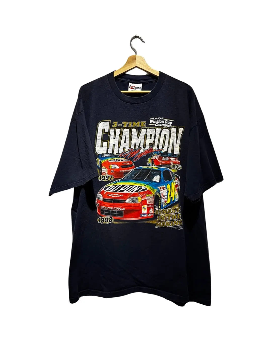 Vintage 1998 Nascar Jeff Gordon 3-Time Champion Tee 3rdStrike