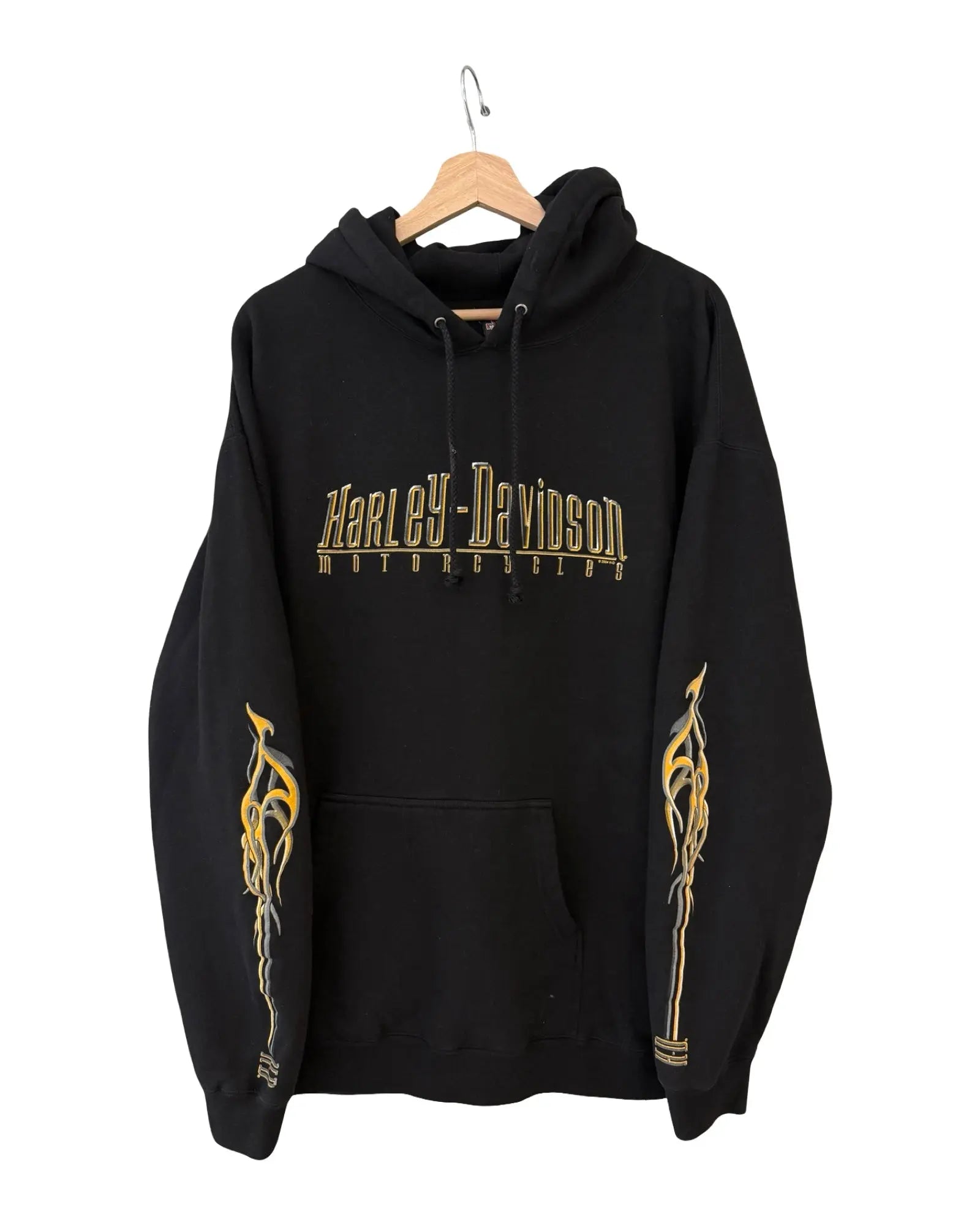 Vintage 2004 Harley Davidson Mankato Flame Sleeves Hoodie KIF Vintage