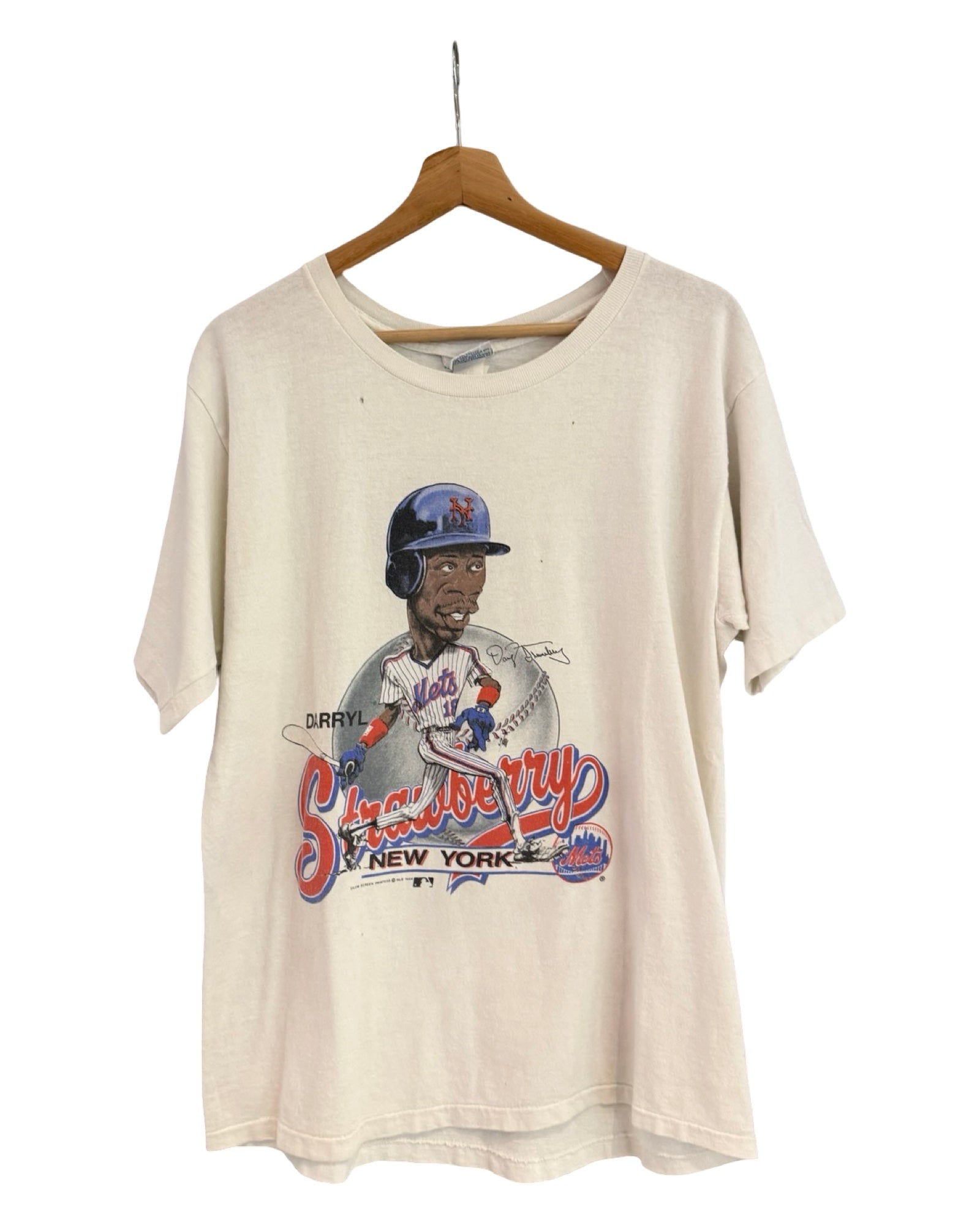 Vintage 1988 Daryl Strawberry New York Mets Player Tee KIF Vintage