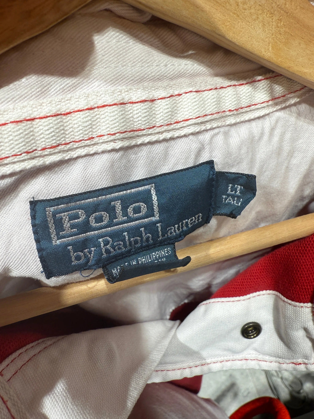 Vintage Polo Ralph Lauren 56th Naval Rescue Squad L/S Rugby Shirt KIF Vintage