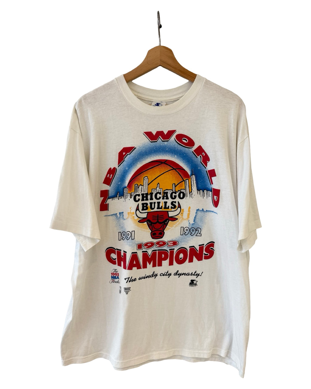 Vintage 1993 Chicago Bulls NBA World Champions Starter Tee