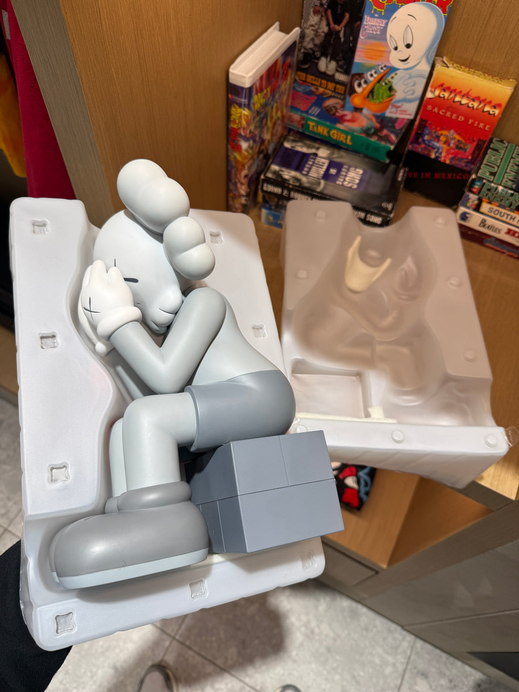 2013 KAWS Passing Through Gray Companion Figure KIF Vintage