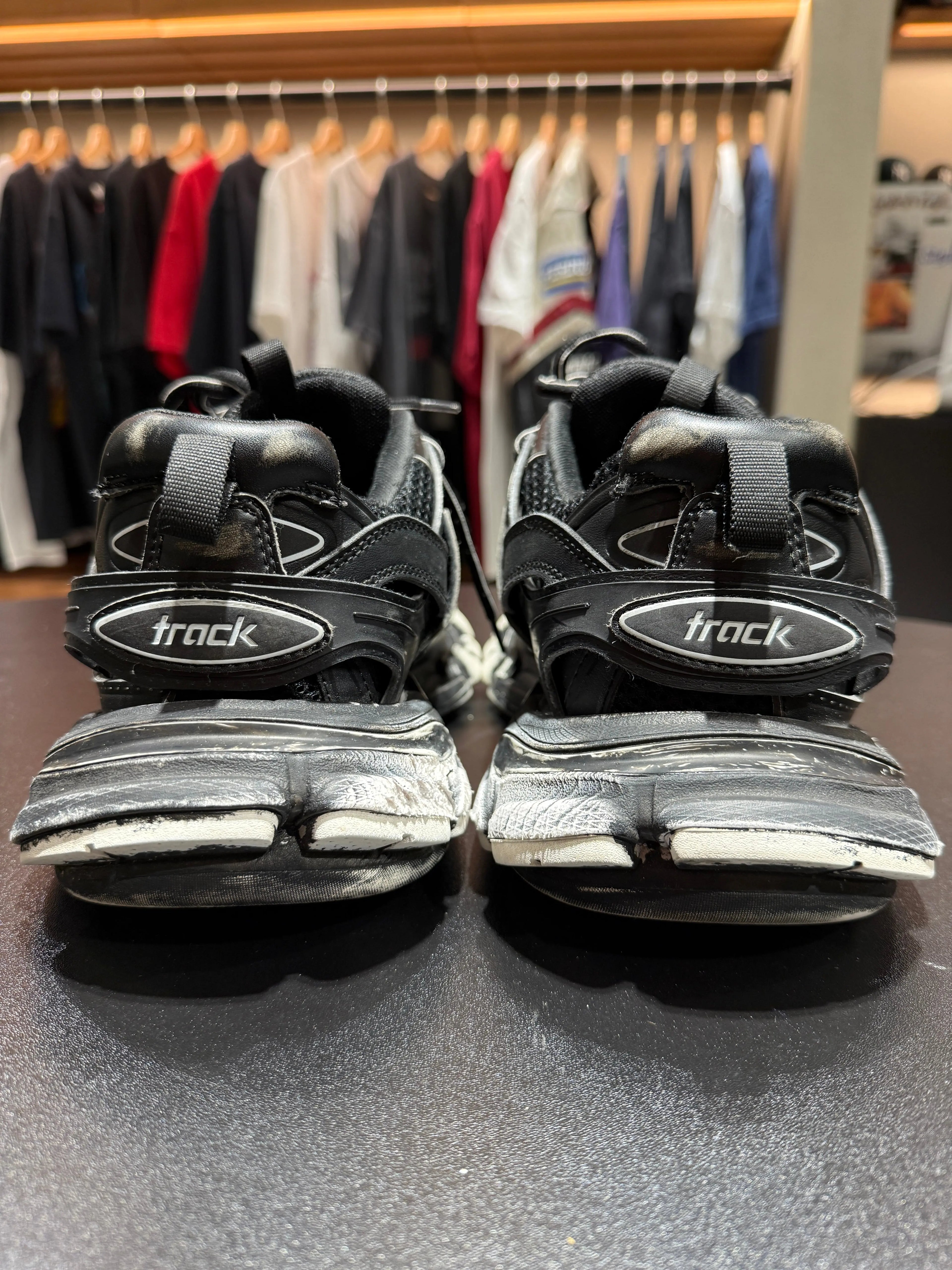 Balenciaga Faded Black Track Runner Size 8 KIF Vintage