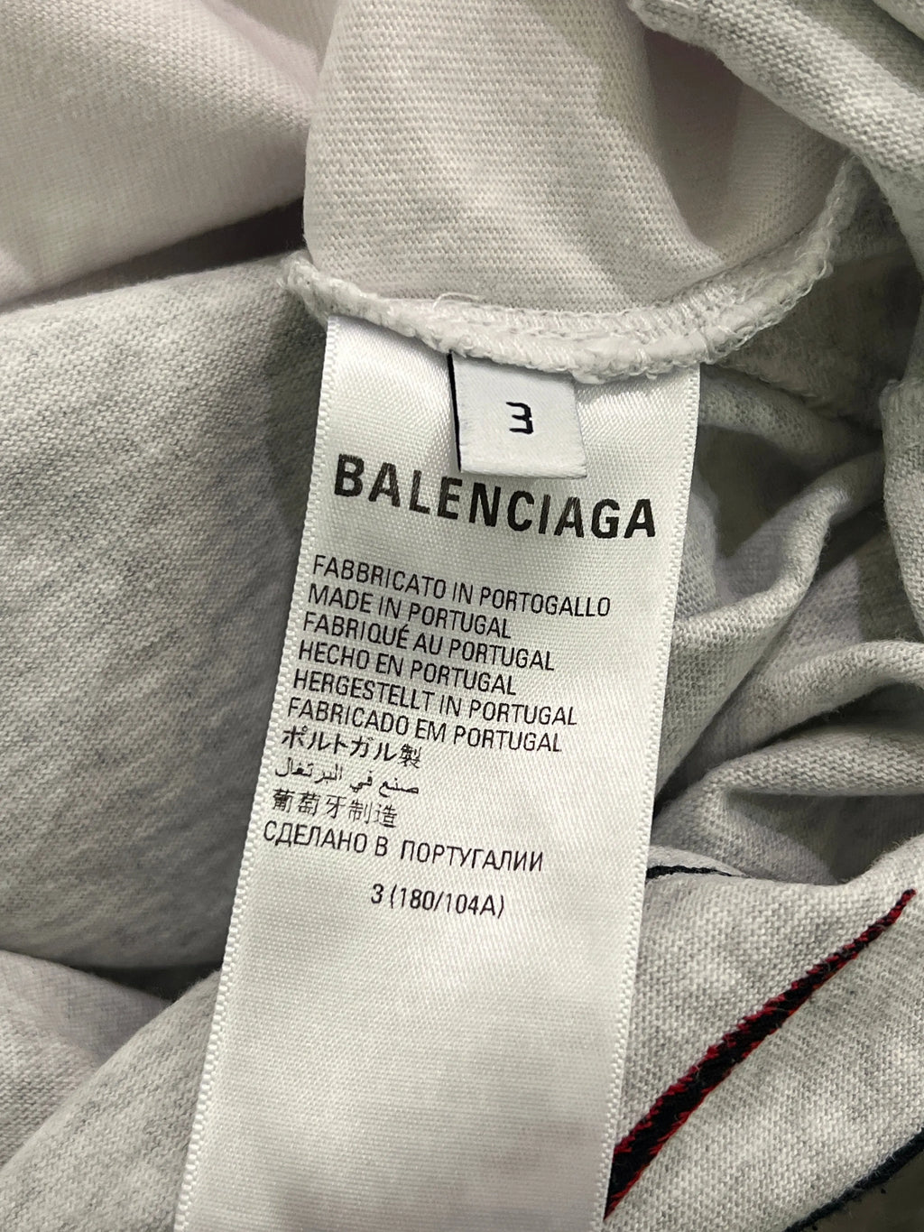 Archive Balenciaga Paris Upside Down Embroidered Patchwork Tee KIF Vintage