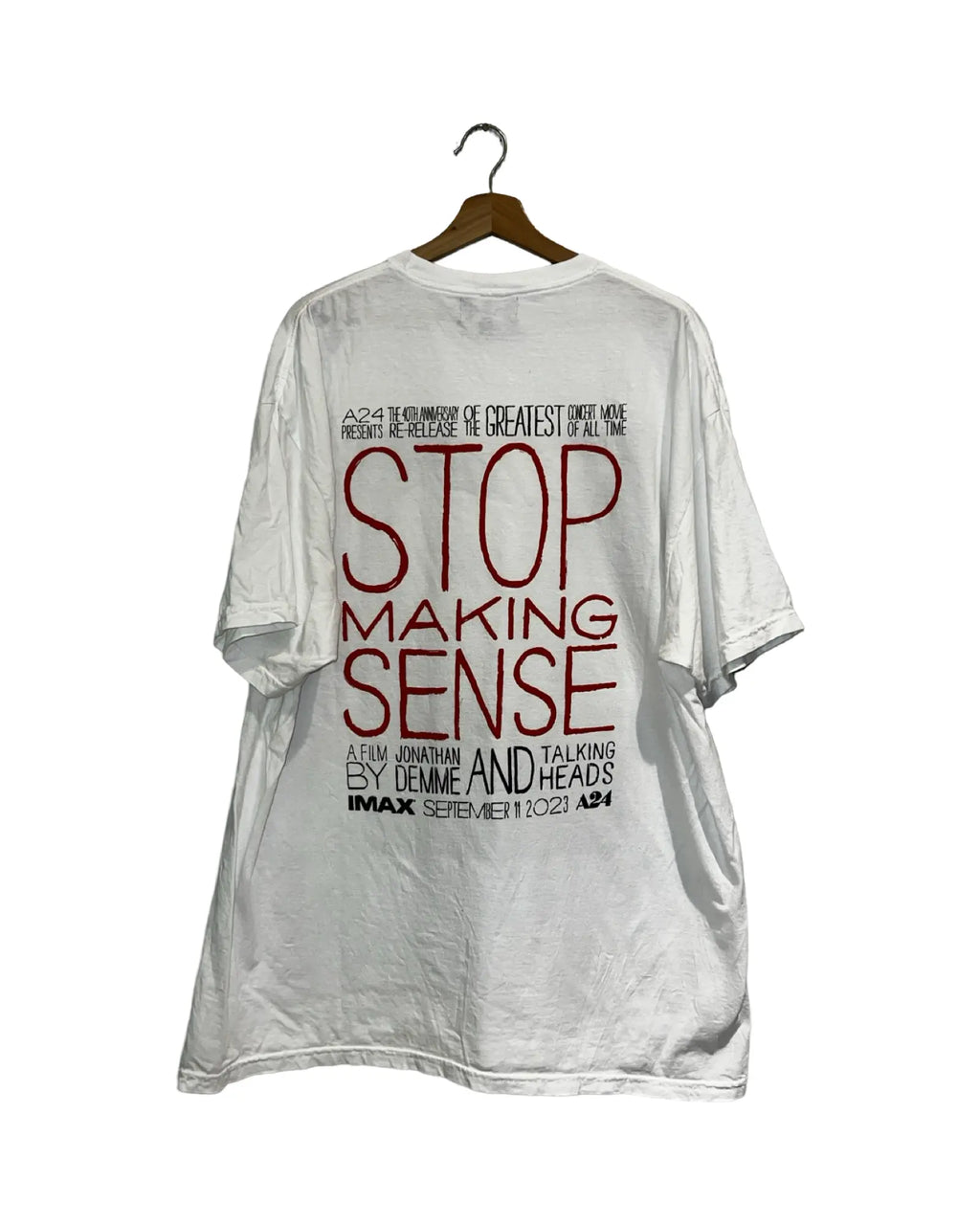 Archive A24 Talking Heads Stop Making Sense Movie Promo Tee KIF Vintage