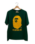 Archive Bape Green & Yellow Ape Head Tee KIF Vintage