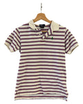 Womens Vintage Polo Ralph Lauren Red Blue Striped Shirt