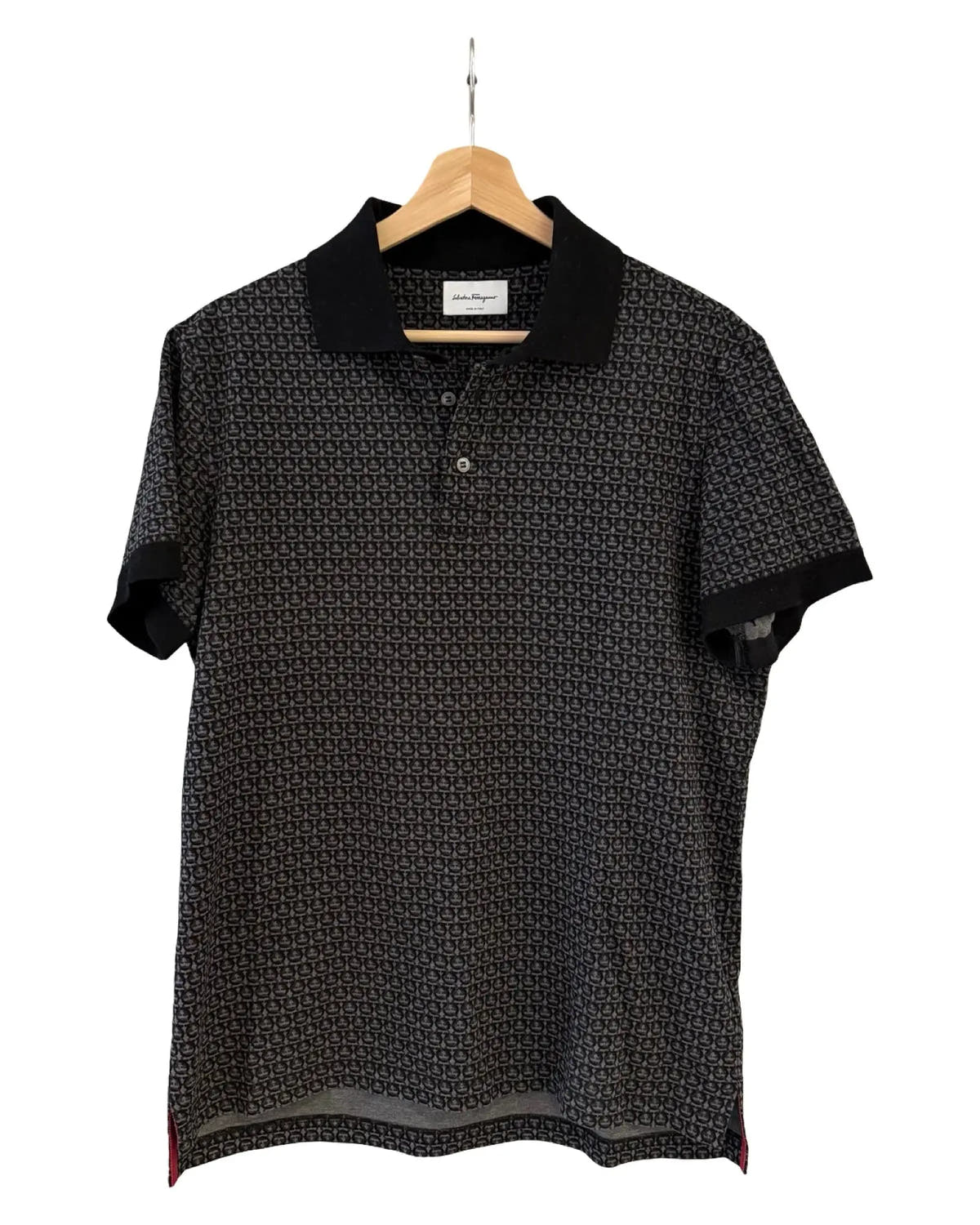 Salvatore Ferragamo Pattern Logo Polo Shirt 3rdStrike
