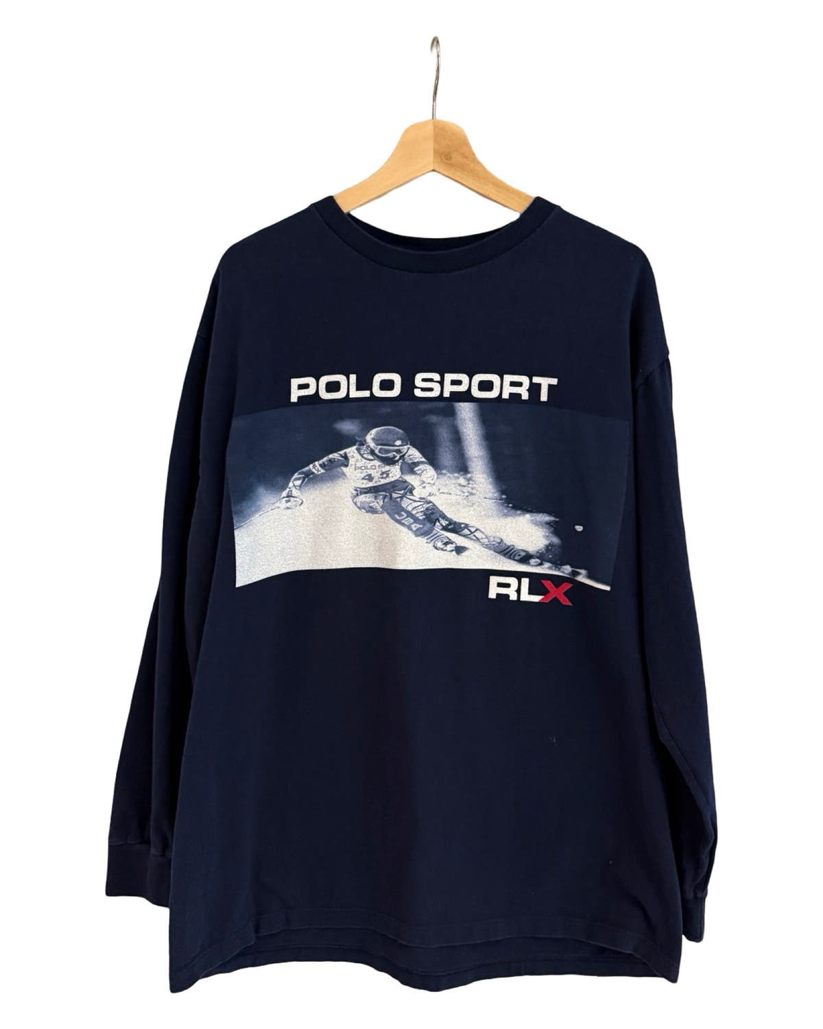 Vintage 90s Polo Ralph Lauren Sport Long Sleeve Skiing Tee 3rdStrike