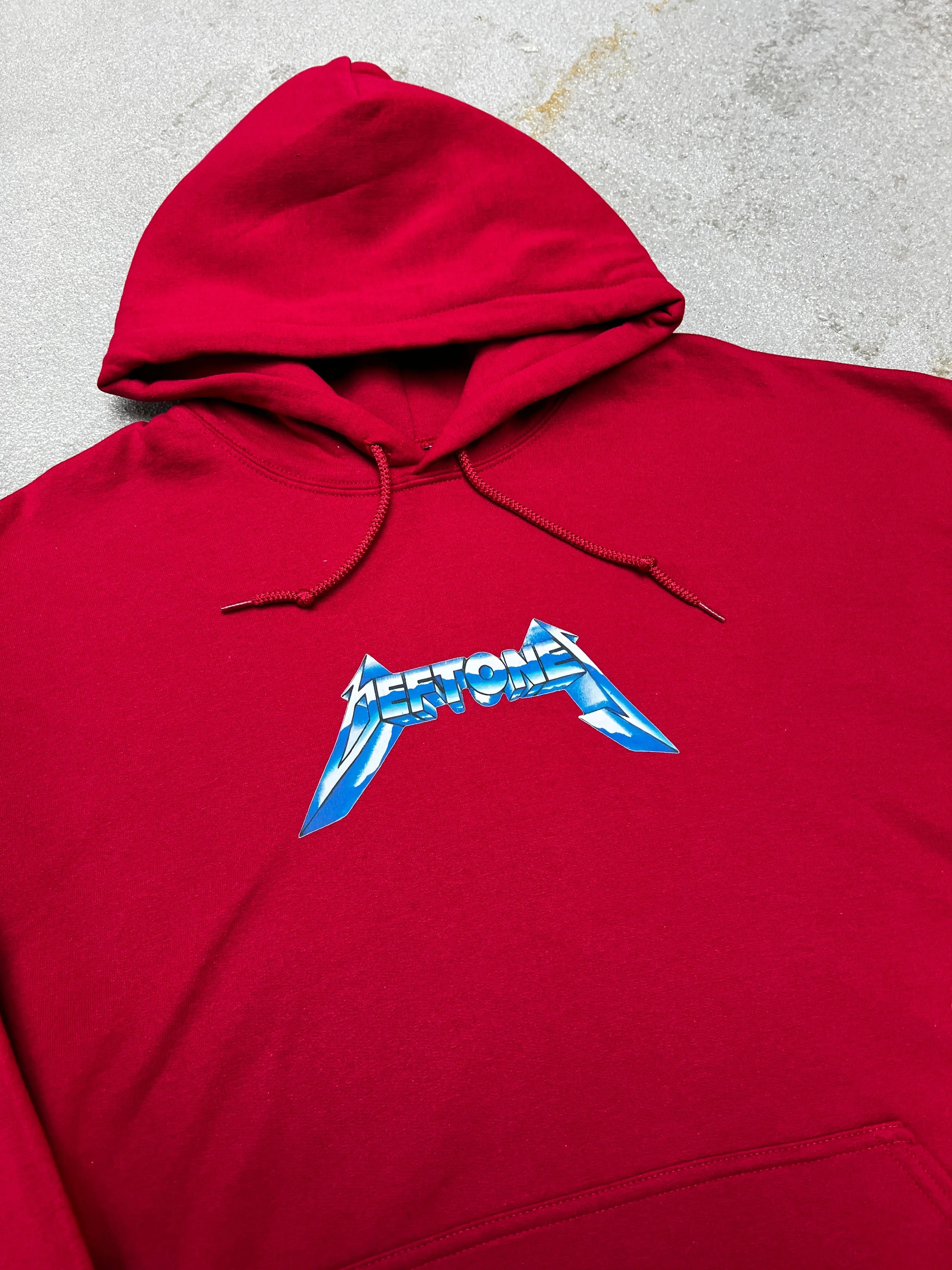 Deftones Metallica Logo Red Hoodie KIF Vintage