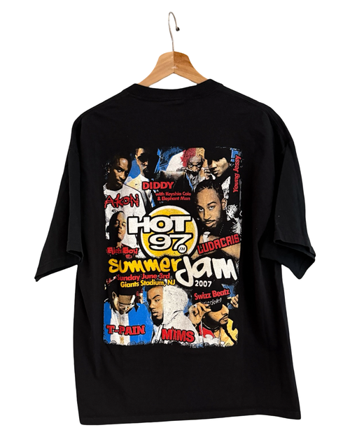 Vintage 2007 Hot 97 Summer Jam Black Promo Tee KIF Vintage