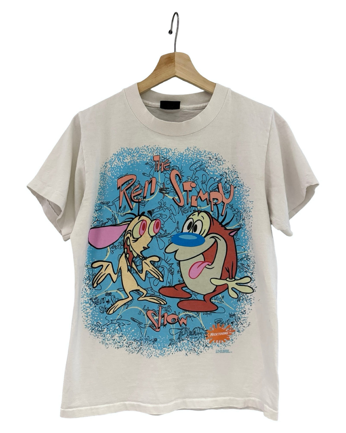 Vintage 1991 Ren & Stimpy Nickelodeon Promo Tee