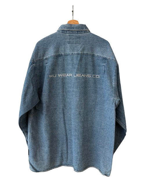 Vintage 90s Wu-Tang Clan Wu-Wear Chain Stitch Denim Shirt