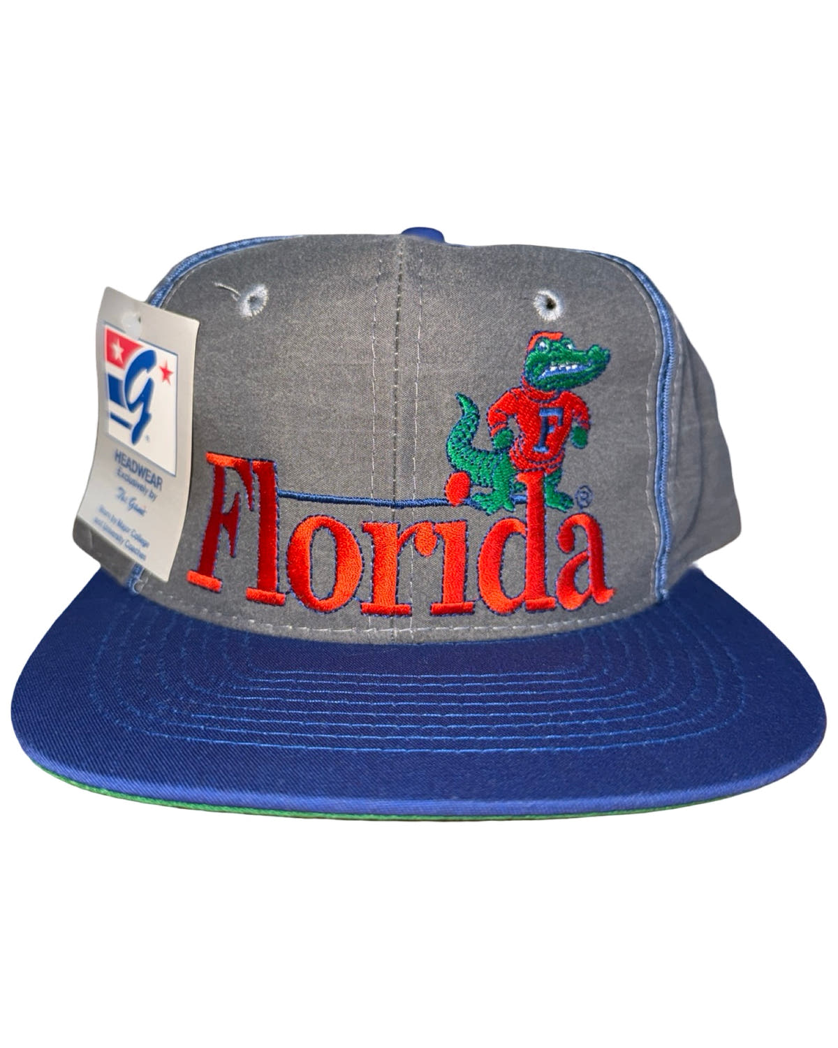 Vintage DS 90s Florida Gators The Game Gray Snapback Hat 3rdStrike