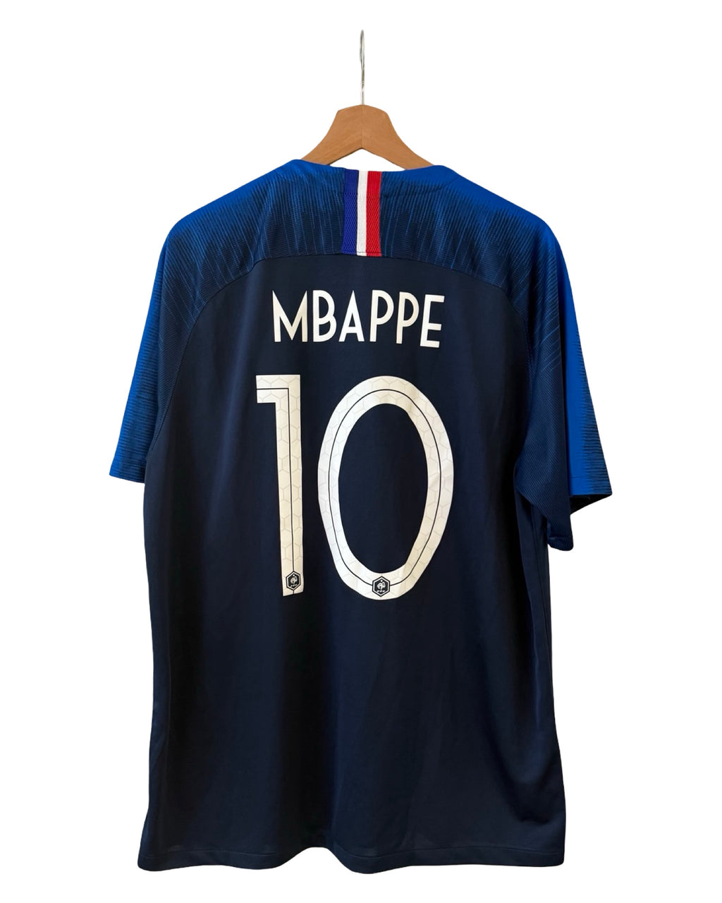 Rare 2018 Mbappe 10 France Home Nike Soccer Jersey