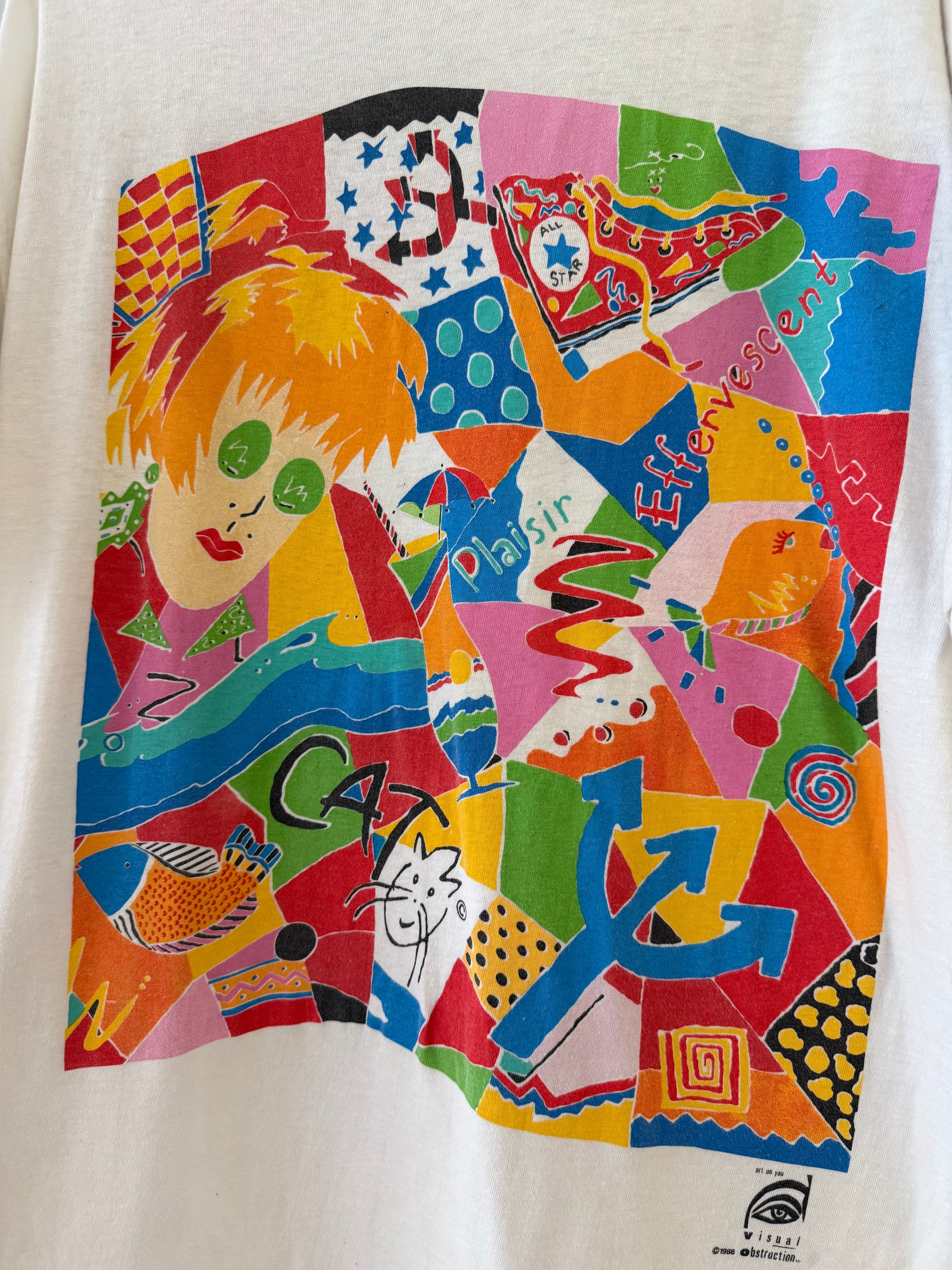 Vintage 1988 Art On You Visual Obstruction Tee