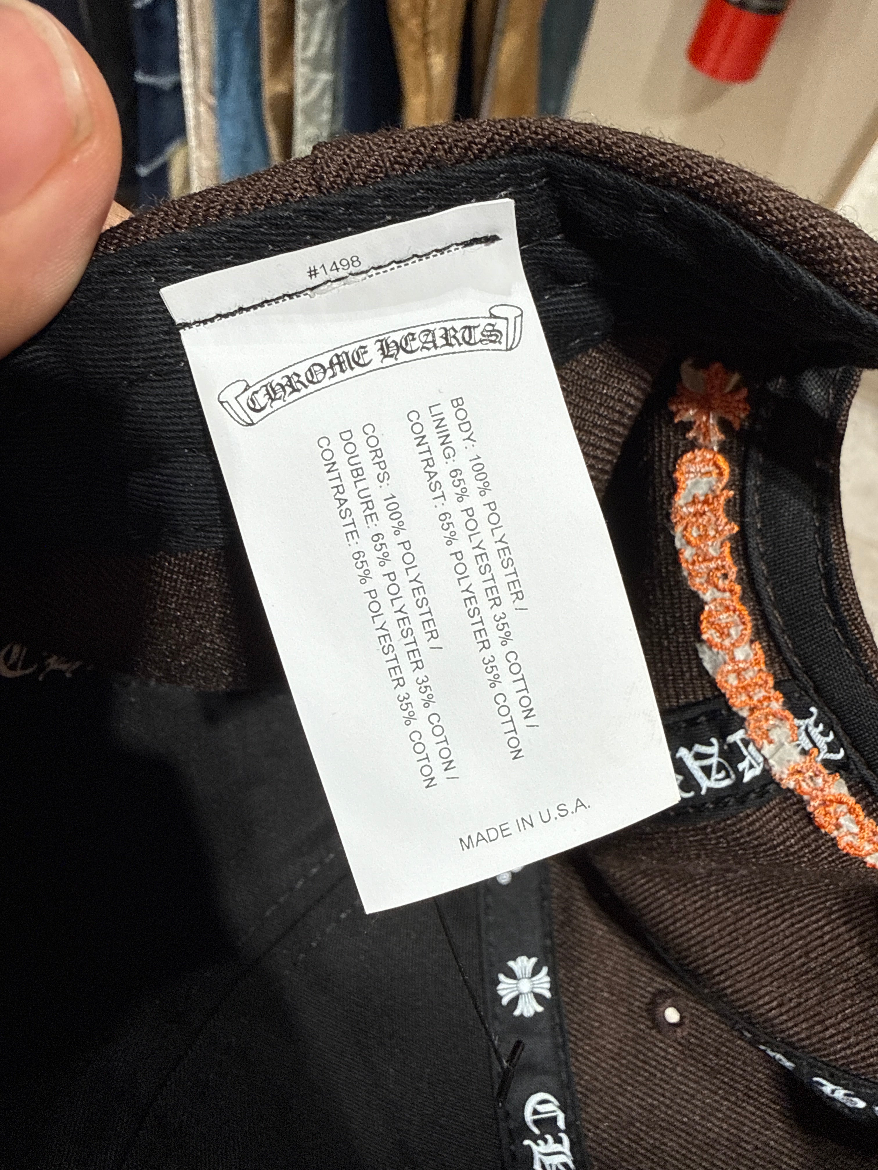 Chrome Hearts Brown & Orange Snapback KIF Vintage