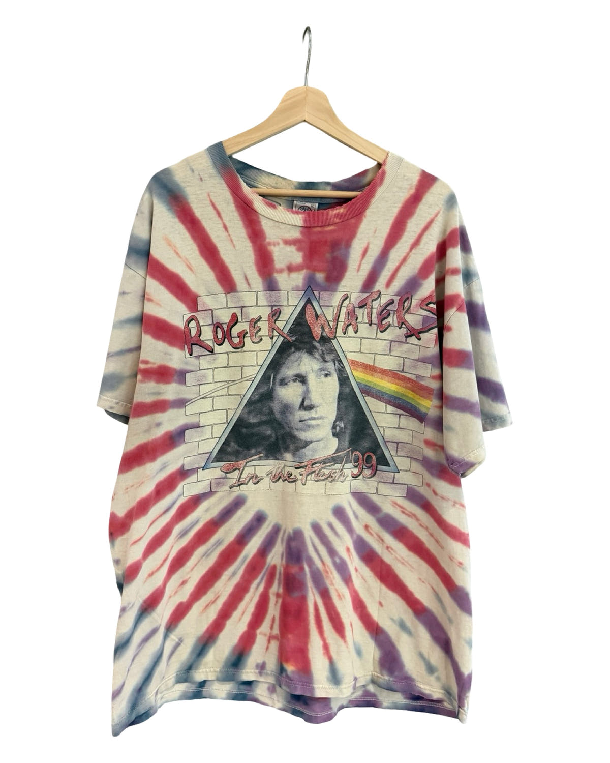 Vintage 1999 Pink Floyd Roger Waters Tie Dye Tour Tee 3rdStrike