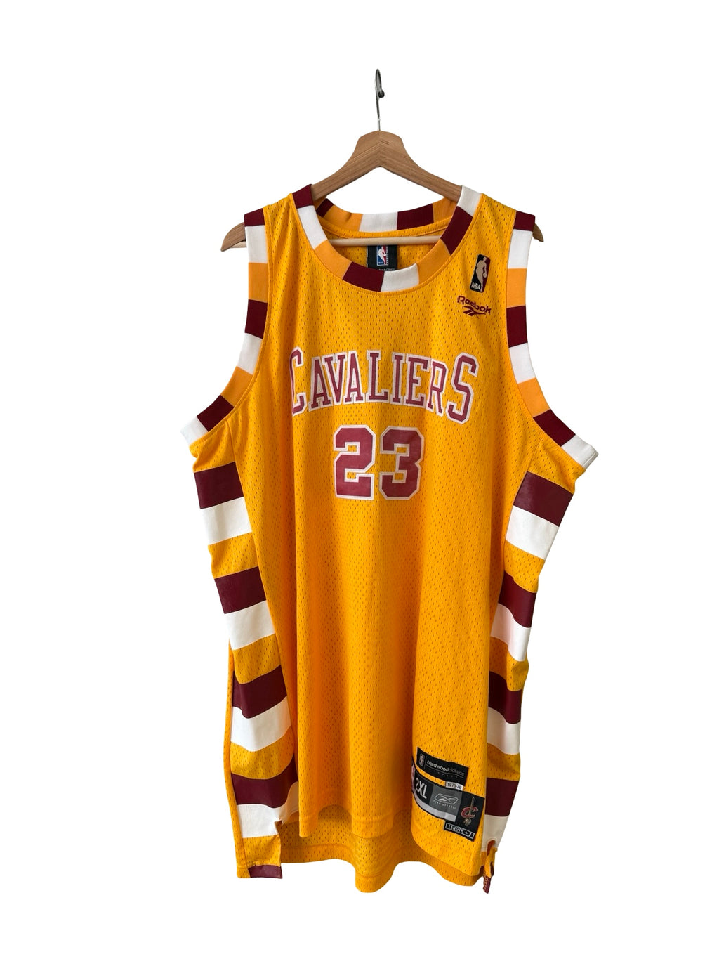 Vintage LeBron James 23 Cleveland Cavaliers 1975 Hardwood Classics Jersey