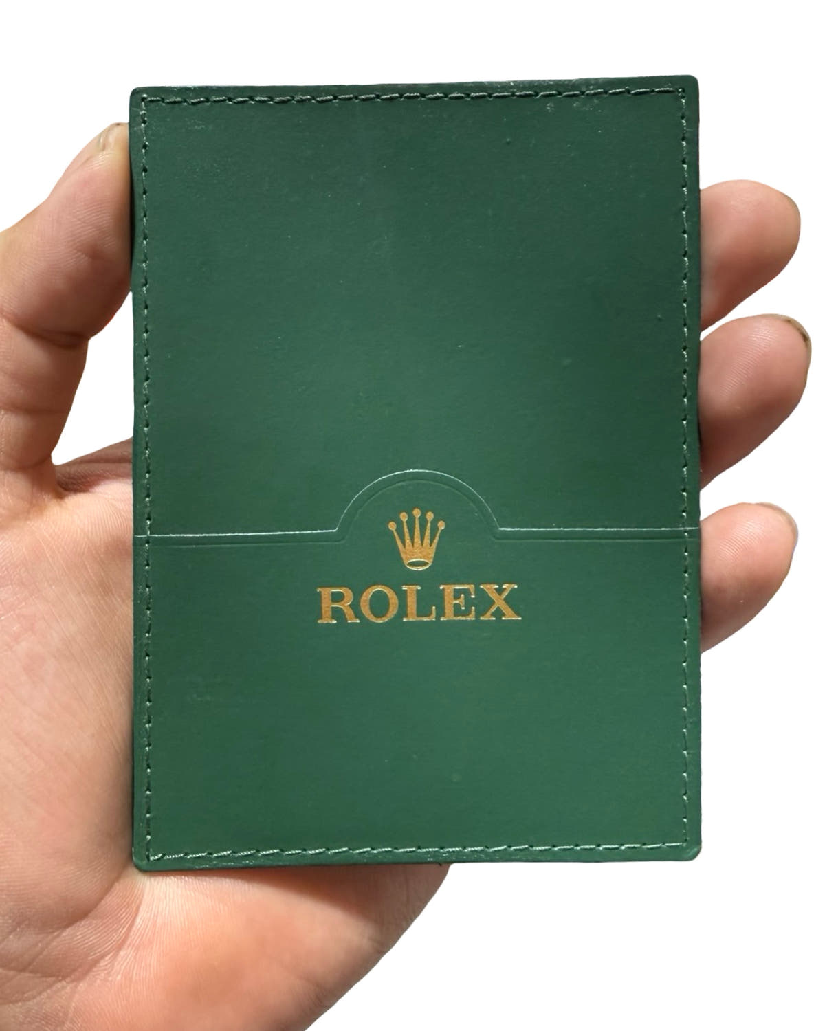 Vintage 2005 Rolex Green Leather Card Holder