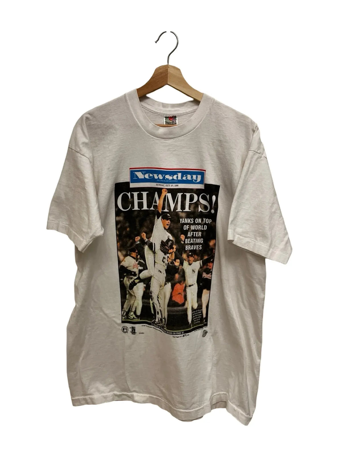 Vintage 1999 New York Yankees Newspaper Tee 3rdStrike