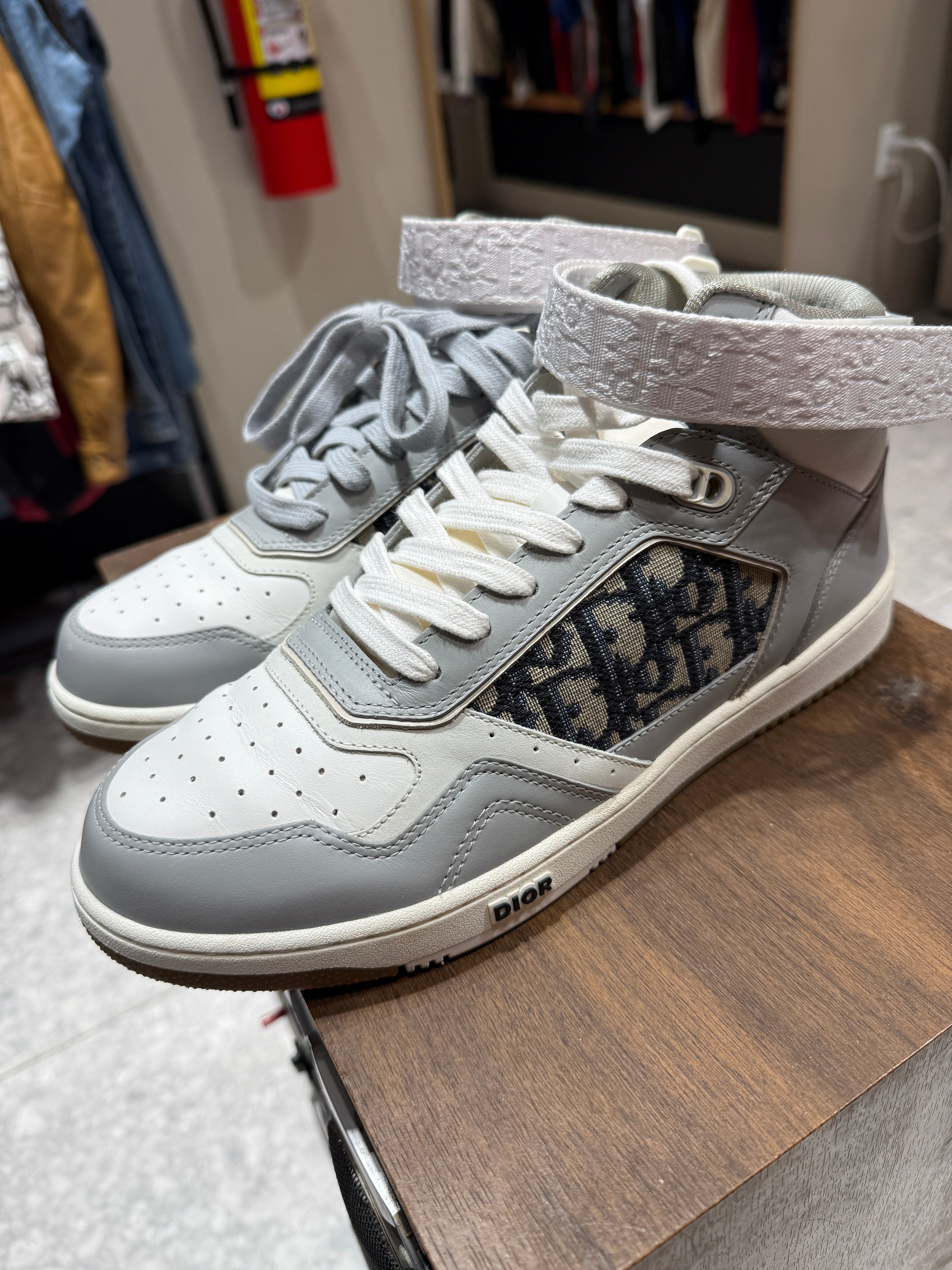 US 9 Dior B27 High Oblique Grey Sneakers KIF Vintage