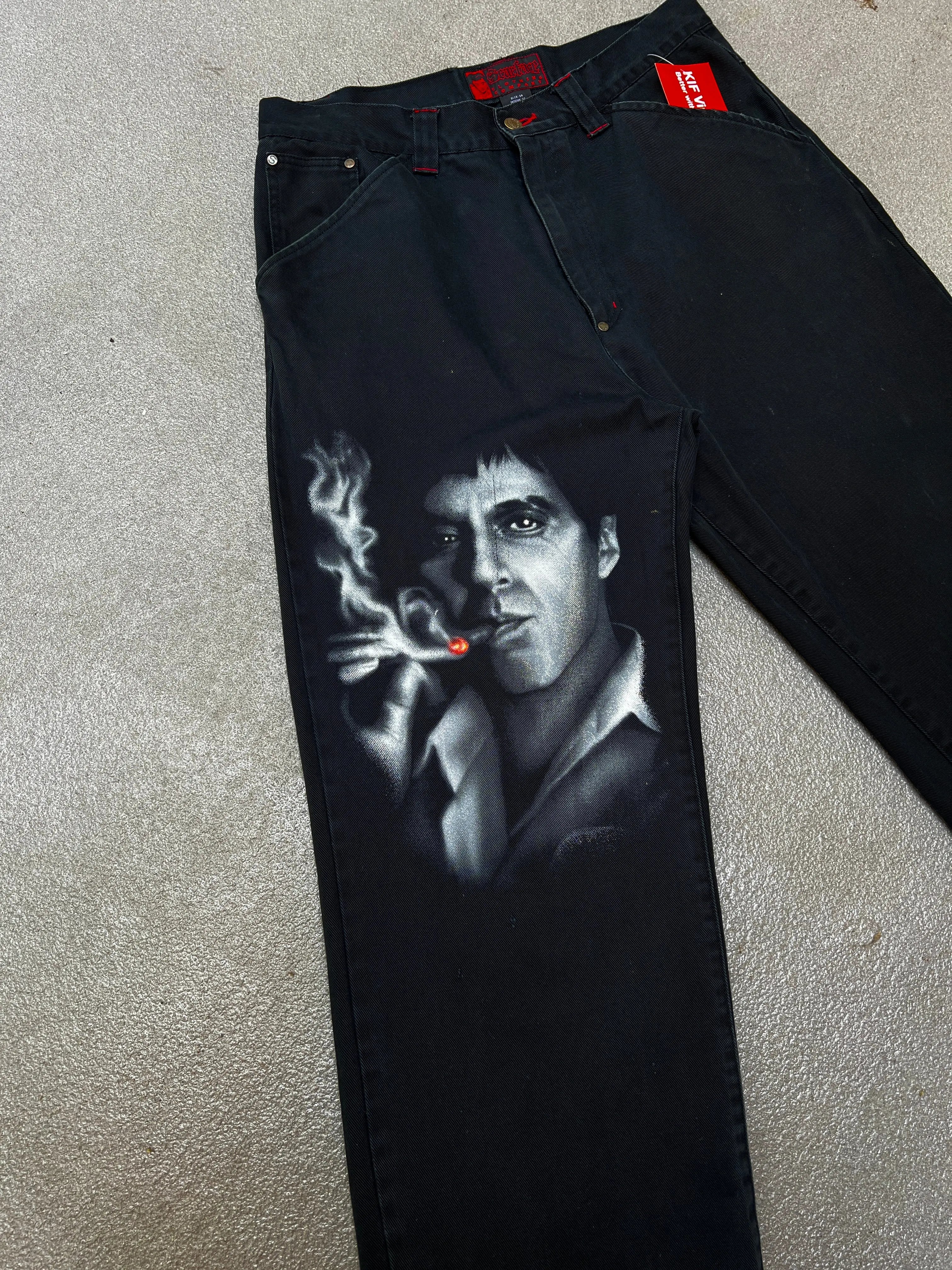 Vintage Scarface Jeans size 34 KIF Vintage