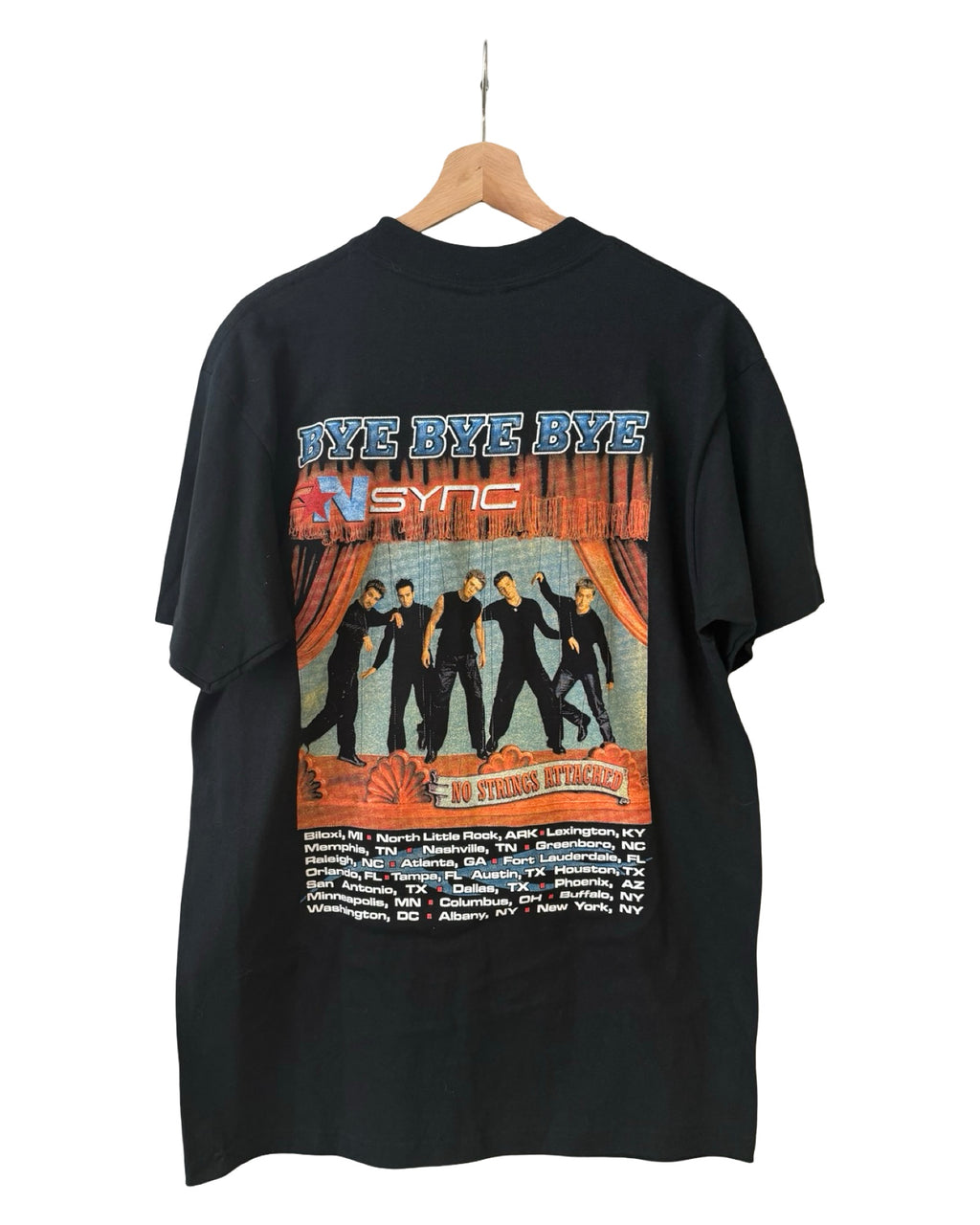 Vintage 2000 *NSYNC No Strings Attached Tour Justin Timberlake Rap Tee