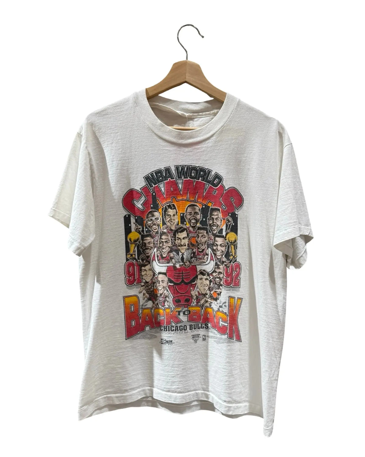 Vintage 1992 Chicago Bulls Back 2 Back Champions Tee 3rdStrike