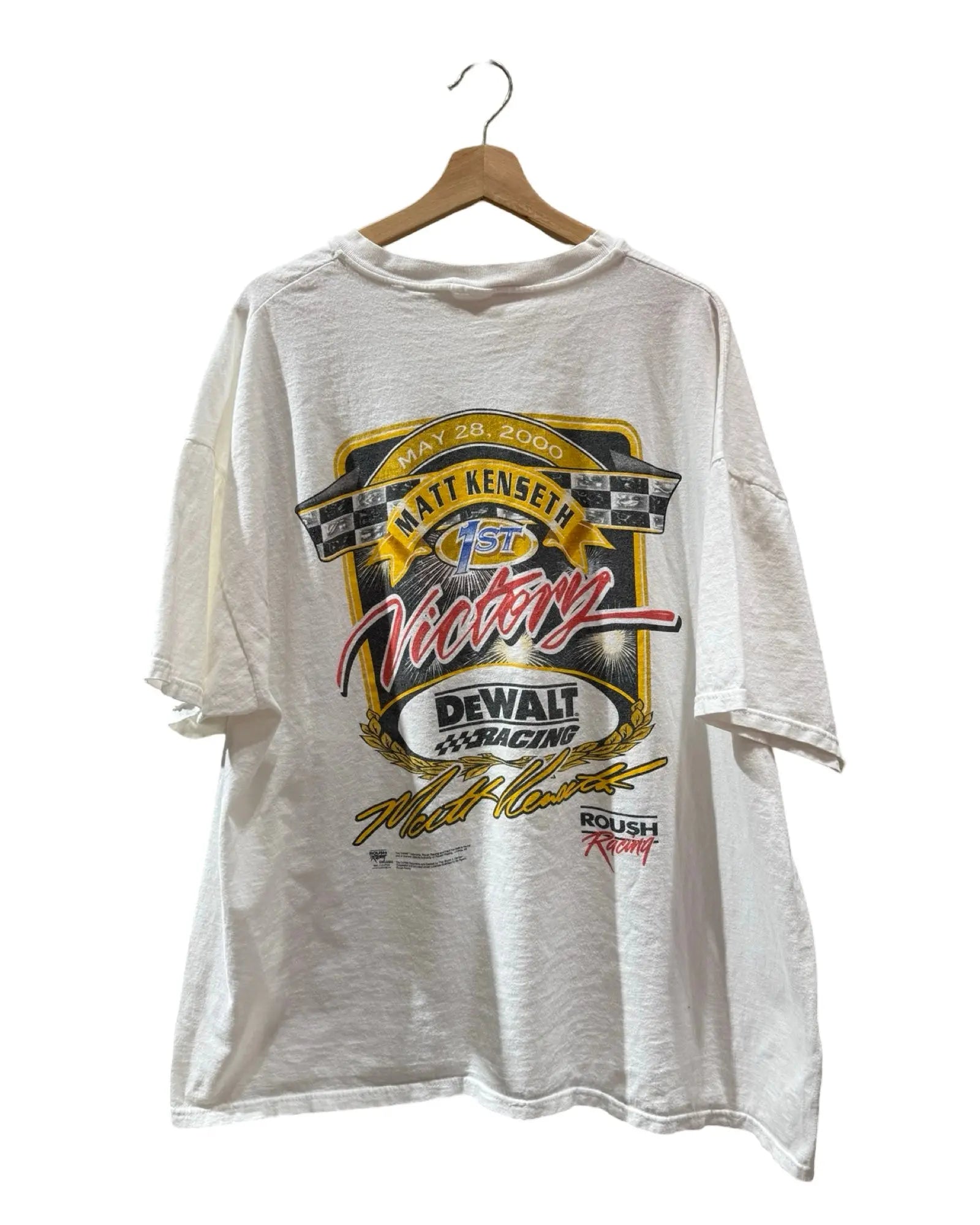 Vintage 2000 Nascar Matt Kenseth Double Sided Tee KIF Vintage