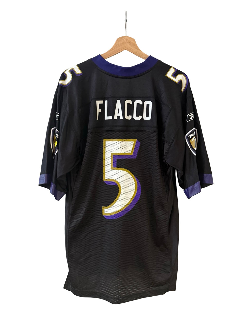 ビンテージ ボルチモア・レイブンズ ジョー・フラッコ 5 リーボック NFL ジャージ