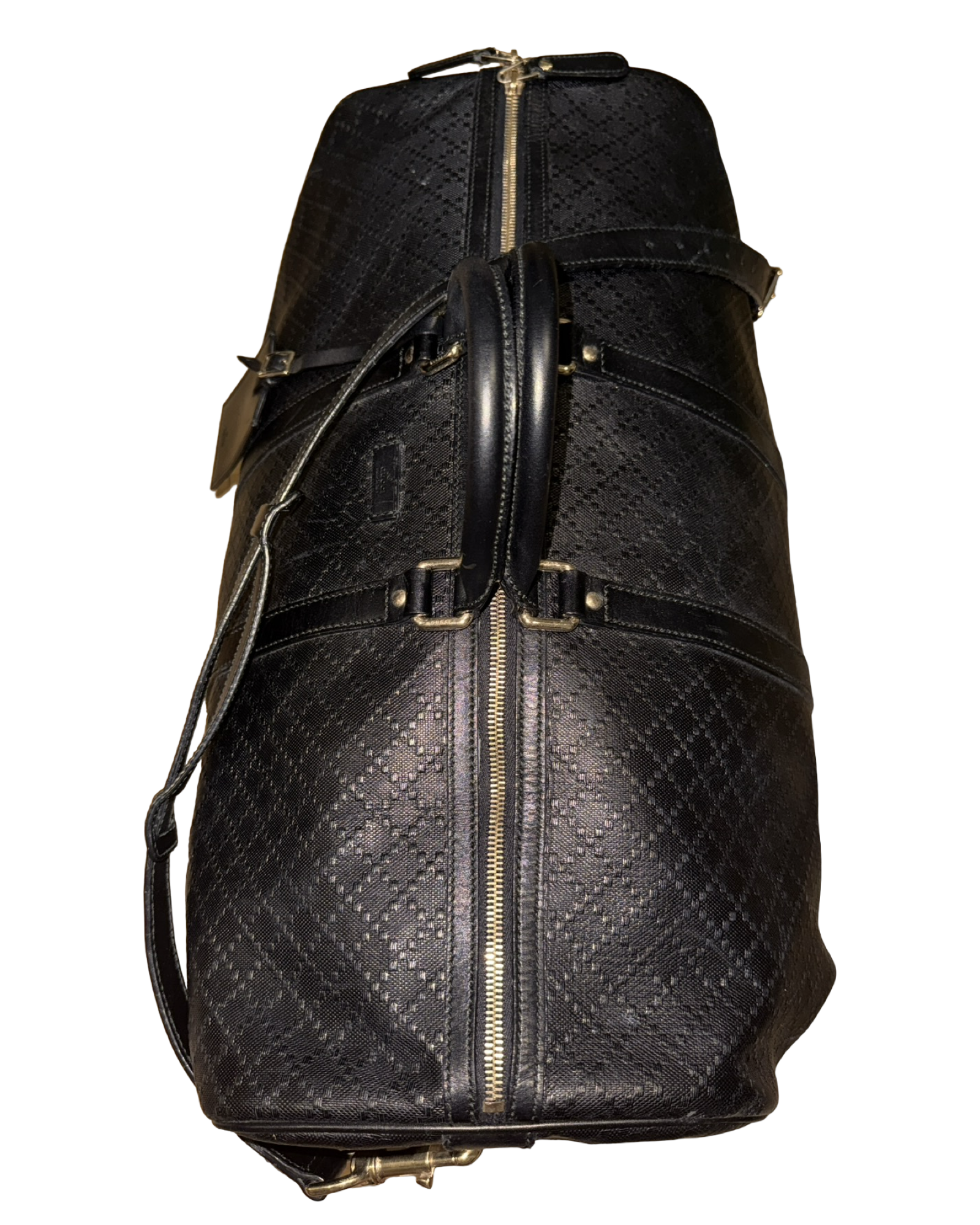 Gucci Diamante Calf Leather Duffle Bag KIF Vintage