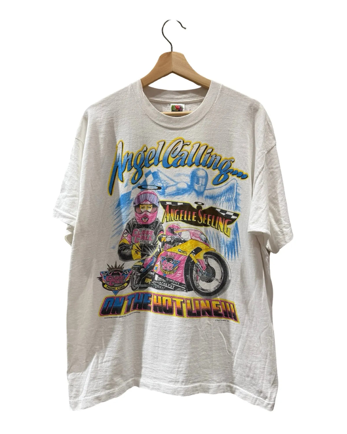 Vintage 1997 Angelle Seeling Motorcycle Racing Tee 3rdStrike