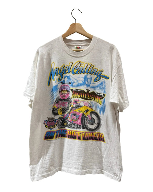 Vintage 1997 Angelle Seeling Motorcycle Racing Tee KIF Vintage