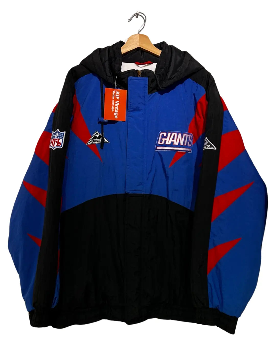 Vintage 90s New York Giants Shark Tooth Jacket KIF Vintage