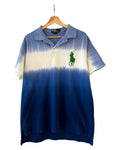 Vintage Polo Ralph Lauren Blue Green Dye Horse Shirt
