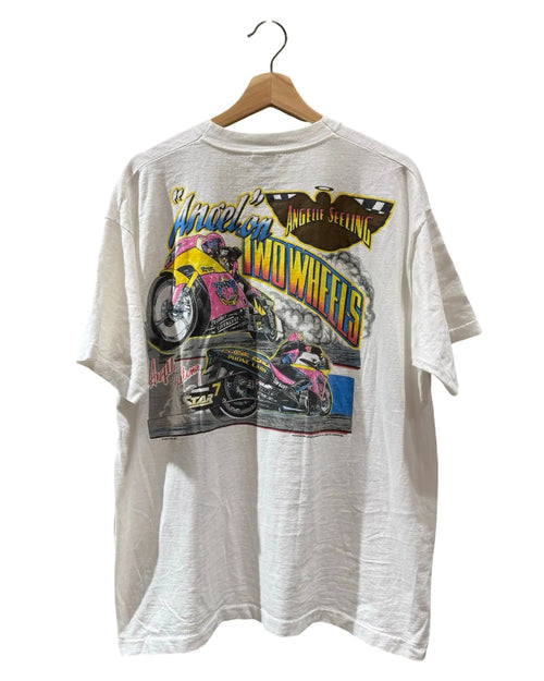 Vintage 1997 Angelle Seeling Motorcycle Racing Tee KIF Vintage