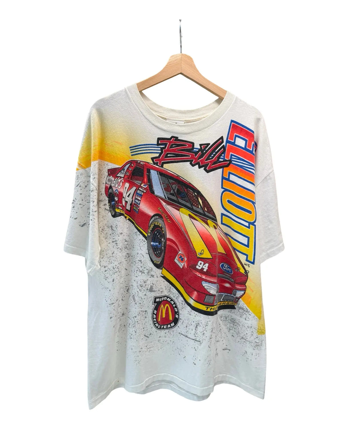 Vintage 1995 Nascar McDonalds All Over Print Tee 3rdStrike