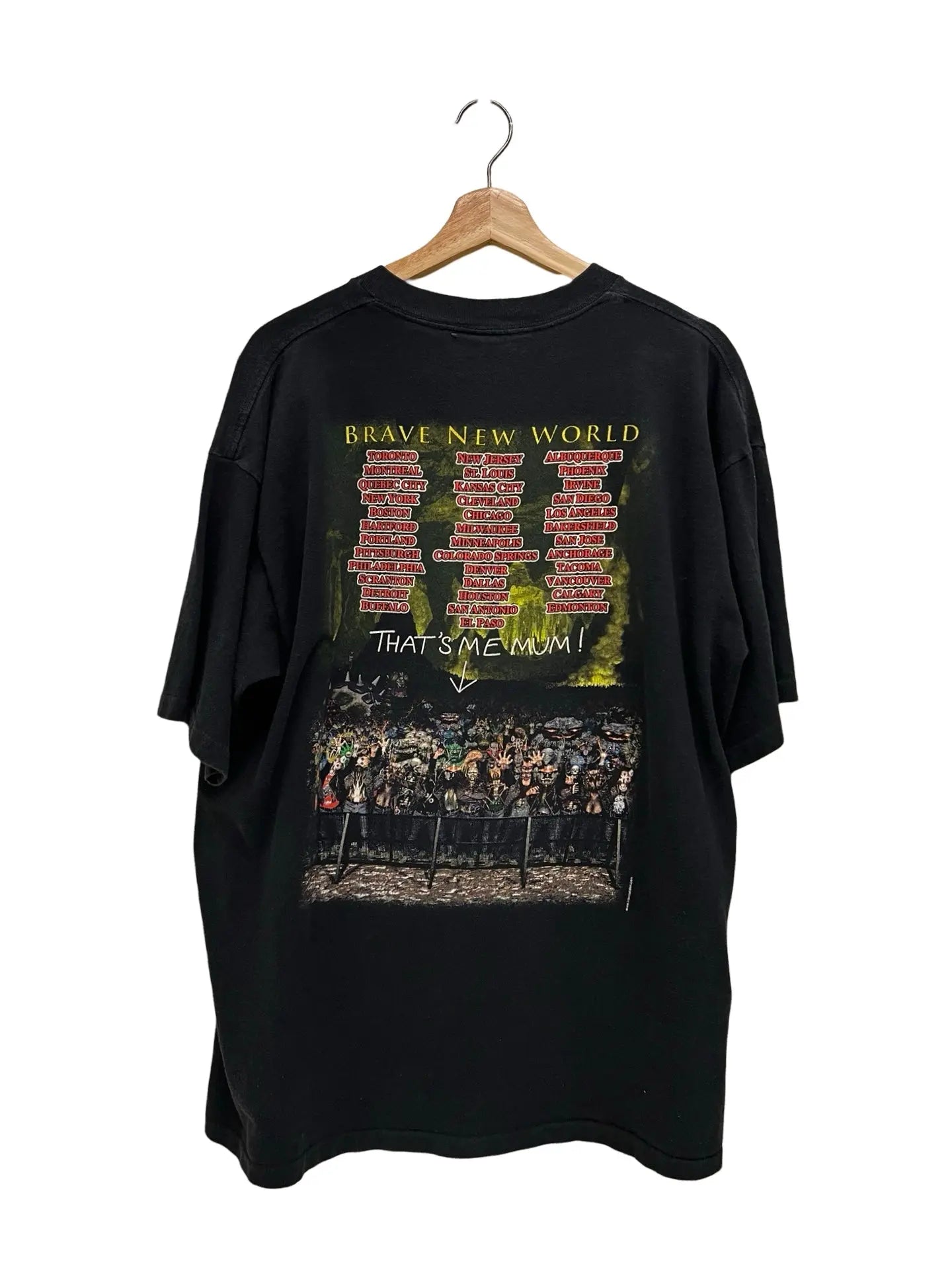 Vintage 2000 Iron Maiden Brave New World Tour Tee KIF Vintage