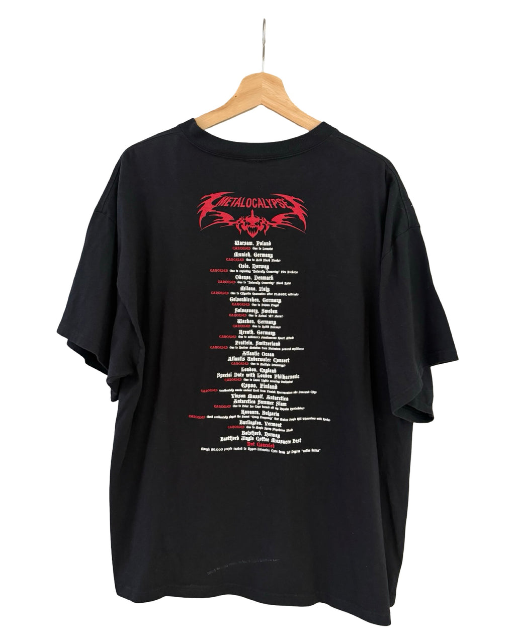 Vintage 2007 Metalocalypse Dethklok Adult Swim Band Promo Tee