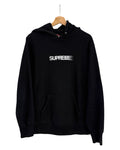 2016 Supreme ブラック モーションロゴ フーディー